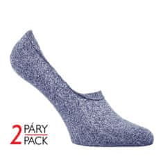 Zdravé Ponožky - letní neviditelné mikrovláknové unisex ponožky STEPS LS35 2-pack., modrá, 35-38