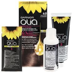 Garnier Permanentní olejová barva na vlasy bez amoniaku Olia (Odstín 3.23 Tmavá čokoláda)