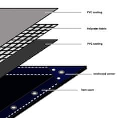 shumee Plachta 650 g/m2 6 x 8 m modrá