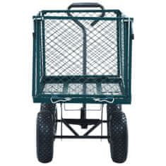 Vidaxl Zahradní ruční vozík zelený 350 kg