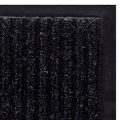 Vidaxl Černá PVC rohožka 90 x 120 cm