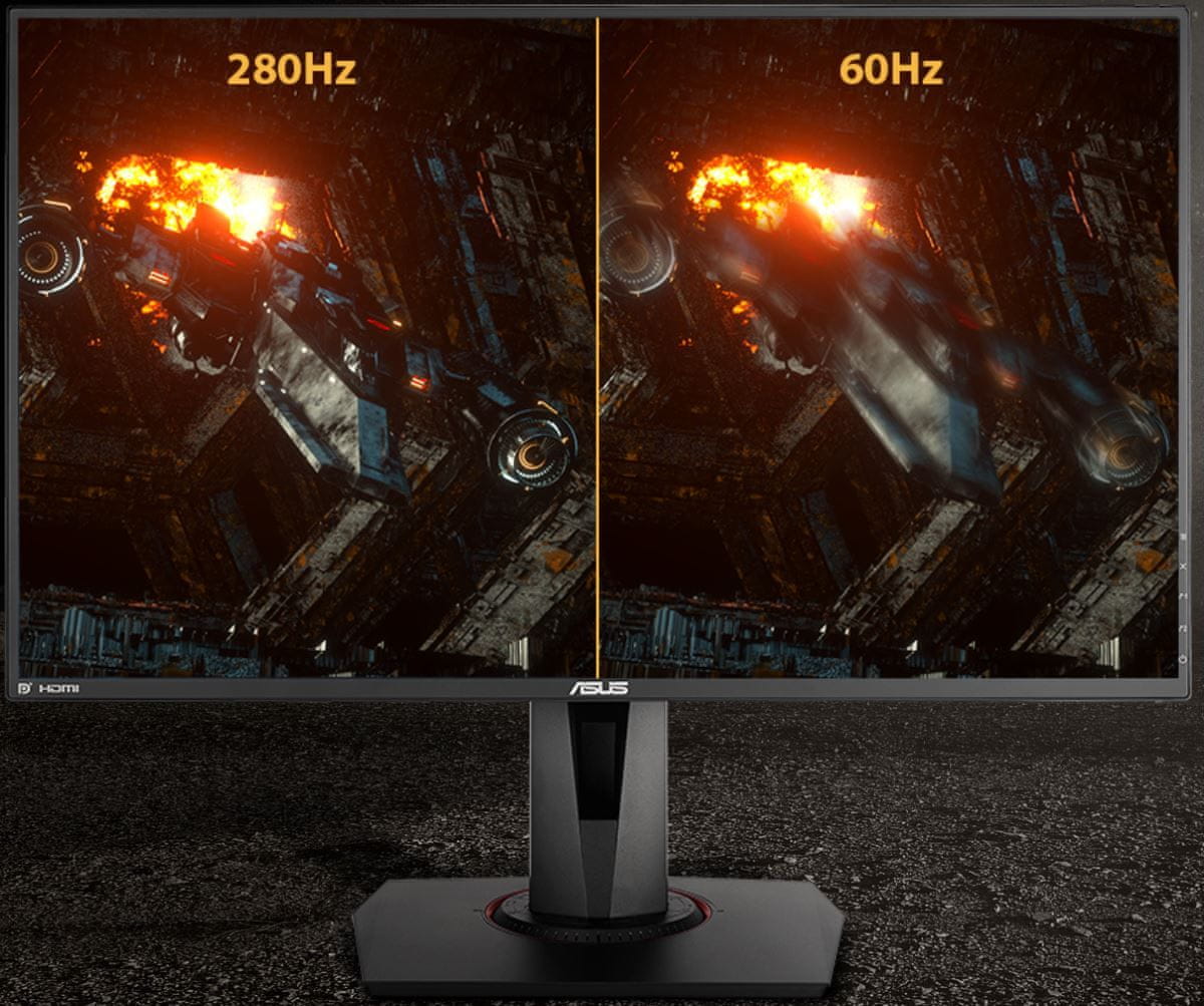 herný monitor Asus TUF Gaming VG259QM (90LM0530-B02370) full hd 280 hz bez sekania