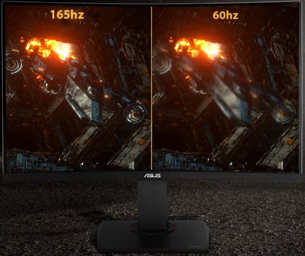 herní monitor Asus TUF Gaming VG27BQ (90LM04Z0-B01370) G-Sync compatible full hd 165 hz bez sekání