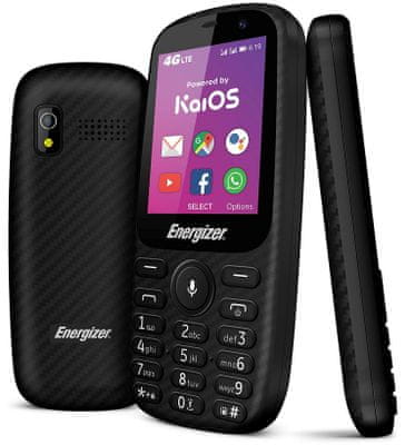 Energizer Energy E241S, chytrý tlačítkový telefon, tlačítkový smartphone, malý smartphone, dlouhá výdrž