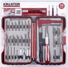 Kreator KRT452002 - Modelářské nožíky sada 36ks