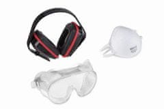Kreator KRTS60001 - Ochranná sada (sluchátka, brýle, respirátor)