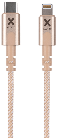 Xtorm Nylon USB-C to Lightning Cable (1 m) CX2033, zlatý