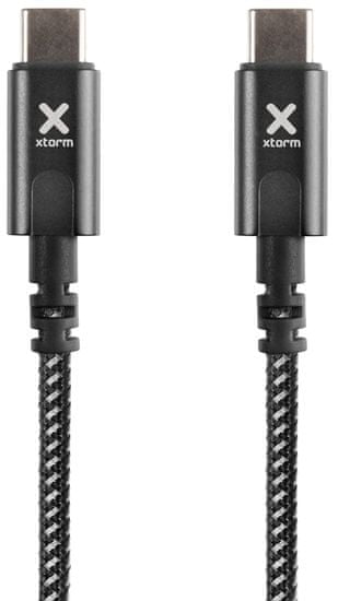 Xtorm Nylon USB-C PD Cable (1 m) CX2071, černý