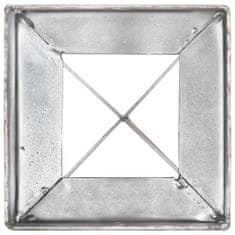 shumee Kotvící hroty 2 ks stříbrné 10 x 10 x 76 cm pozinkovaná ocel