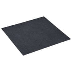 Greatstore Samolepicí podlahové desky 20 ks PVC 1,86 m2 černý mramor