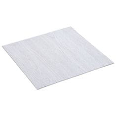 Greatstore Samolepicí podlahové desky 20 ks PVC 1,86 m2 bílé