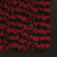 Vidaxl Protiprachové rohožky 2ks obdélník všívané 120 x 180 cm červené