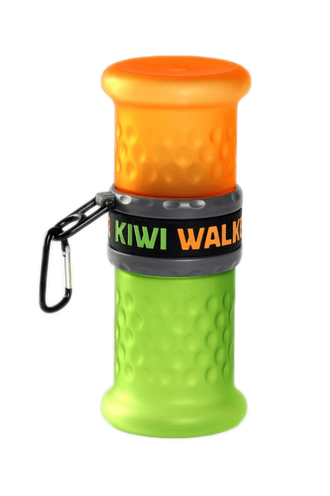 KIWI WALKER Cestovní láhev 2in1, oranžová/zelená