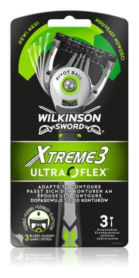 Wilkinson Sword Xtreme3 UltraFlex jednorázová holítka 3 ks