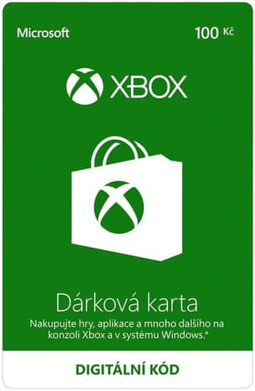 Microsoft Xbox - Dárková karta 100 Kč (K6W-01274) - elektronicky
