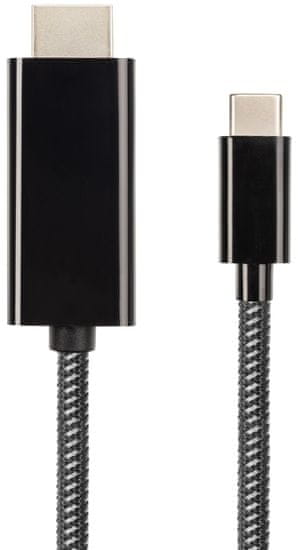Xtorm Nylon USB-C to HDMI 60 Hz Cable (1 m) CX2111, černý