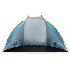 NILLS CAMP plážový stan NC8030 modrý-oranžový