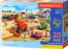 Castorland Puzzle Práce na farmě MAXI 20 dílků
