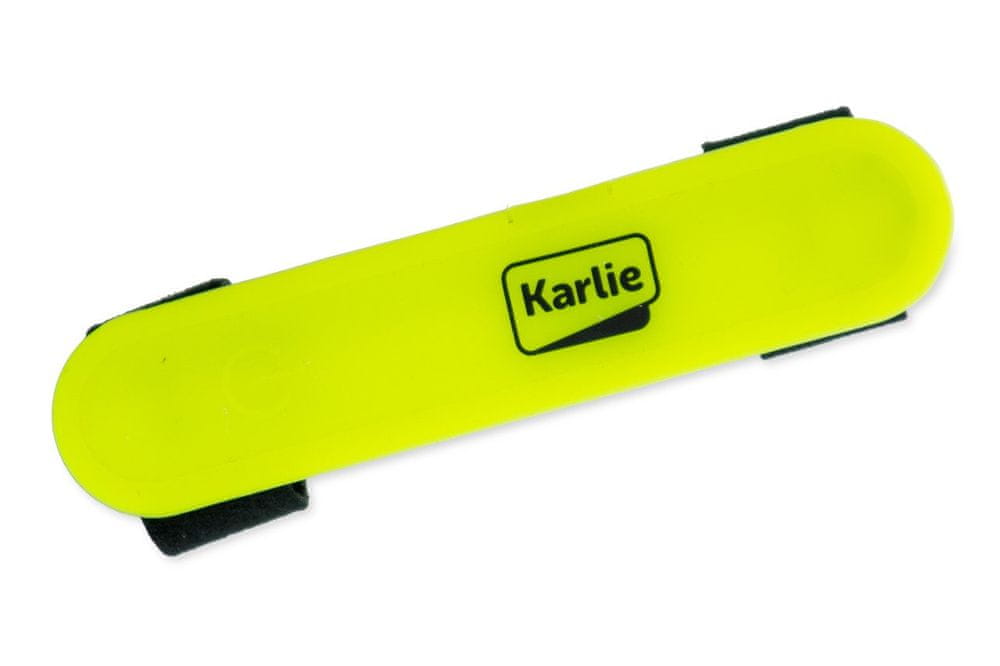 Levně Karlie LED světlo na obojek, vodítko, postroj s USB nabíjením žluté 12x2,7 cm