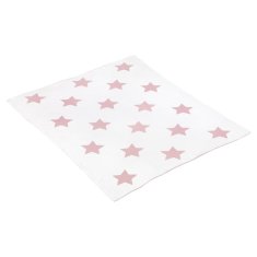 Bavlněná dětská deka 80 x 100 cm STAR růžová
