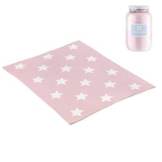 Cambrass Bavlněná dětská deka 80 x 100 cm STAR růžová
