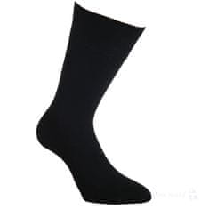 RS pánské hladké oblekové bavlněné jednobarevné černé ponožky bez gumiček 31196 3-pack, 39-42