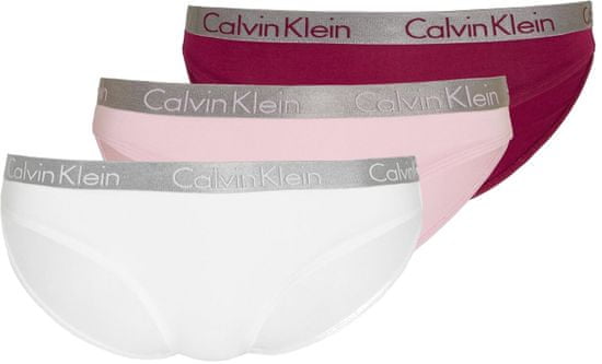 Calvin Klein trojité balení dámských kalhotek QD3589E Bikini 3PK