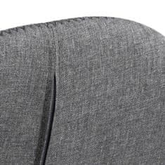 Design Scandinavia Jídelní židle s područkami Candis (SET 2 ks), textil, šedá