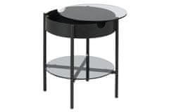 Design Scandinavia Konferenční stolek Tipton, 50 cm, černá