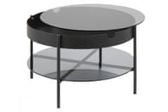 Design Scandinavia Konferenční stolek Tipton, 75 cm, černá