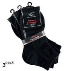 RS dámské bavlněné letní kotníkové jednobarevné hladké ponožky 15268 3-pack, 35-38