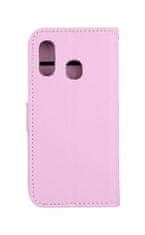 TopQ Pouzdro Samsung M20 knížkové světle růžové s přezkou 40957