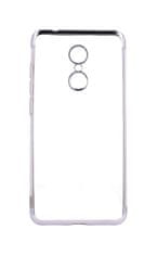 TopQ Pouzdro Xiaomi Redmi 5 silikon Frame stříbrný 29984