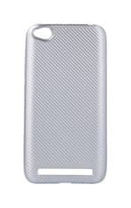 TopQ Pouzdro Carbon Xiaomi Redmi 5A silikon stříbrný 29848