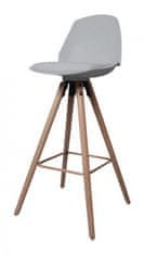 Design Scandinavia Barová židle Eslo, šedá