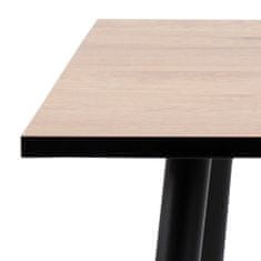 Design Scandinavia Jídelní stůl Wila, 80 cm, dub / kov