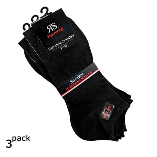 RS pánské bavlněné letní jednobarevné ponožky 35012 3-pack