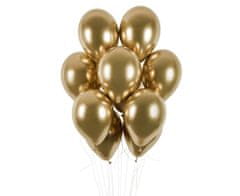 Gemar latexové balónky - chromové zlaté - 50 ks - 33 cm