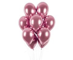 Gemar latexové balónky - chromové růžové lesklé - 50 ks - 33 cm