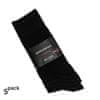 dámské i pánské hladké jednobarevné bavlněné černé ponožky 41021 5-pack, 35-38