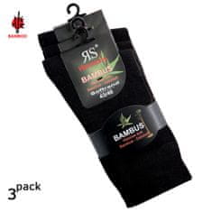 RS dámské i pánské zdravotní bambusové antibakteriální ponožky bez gumiček 43033 3-pack, 35-38
