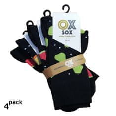 OXSOX dámské i pánské veselé CRAZY SOCKS ponožky ovoce ox91001 4-pack, 43-46