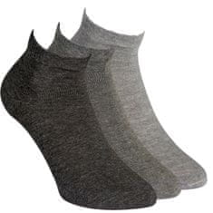 RS pánské bavlněné letní kotníkové jednobarevné hladké ponožky 35201 3-pack, 39-42, klasické