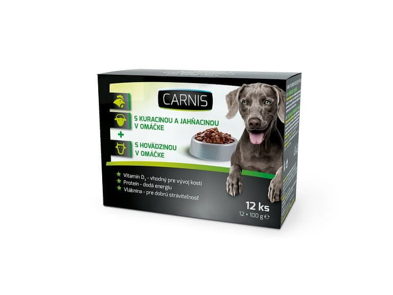 Levně Carnis kapsičky pro psy 12x100 g