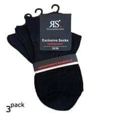 RS  dámské extra tenké ponožky z mercerované bavlny 11953 3-pack, černá, 39-42