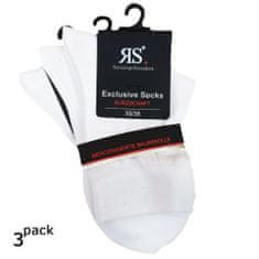 RS  dámské extra tenké ponožky z mercerované bavlny 11953 3-pack, bílá, 35-38
