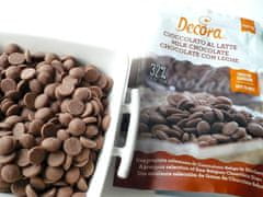 Decora Mléčná čokoláda disky 250g 32% 