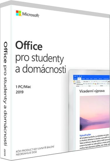 Microsoft Office 2019 pro domácnosti a studenty (79G-05018) - elektronická licence