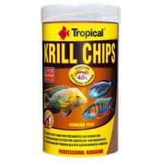 TROPICAL Krill Chips 250ml/125g krmivo pro sladkovodní a mořské ryby