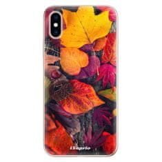 iSaprio Silikonové pouzdro - Autumn Leaves 03 pro Apple iPhone XS